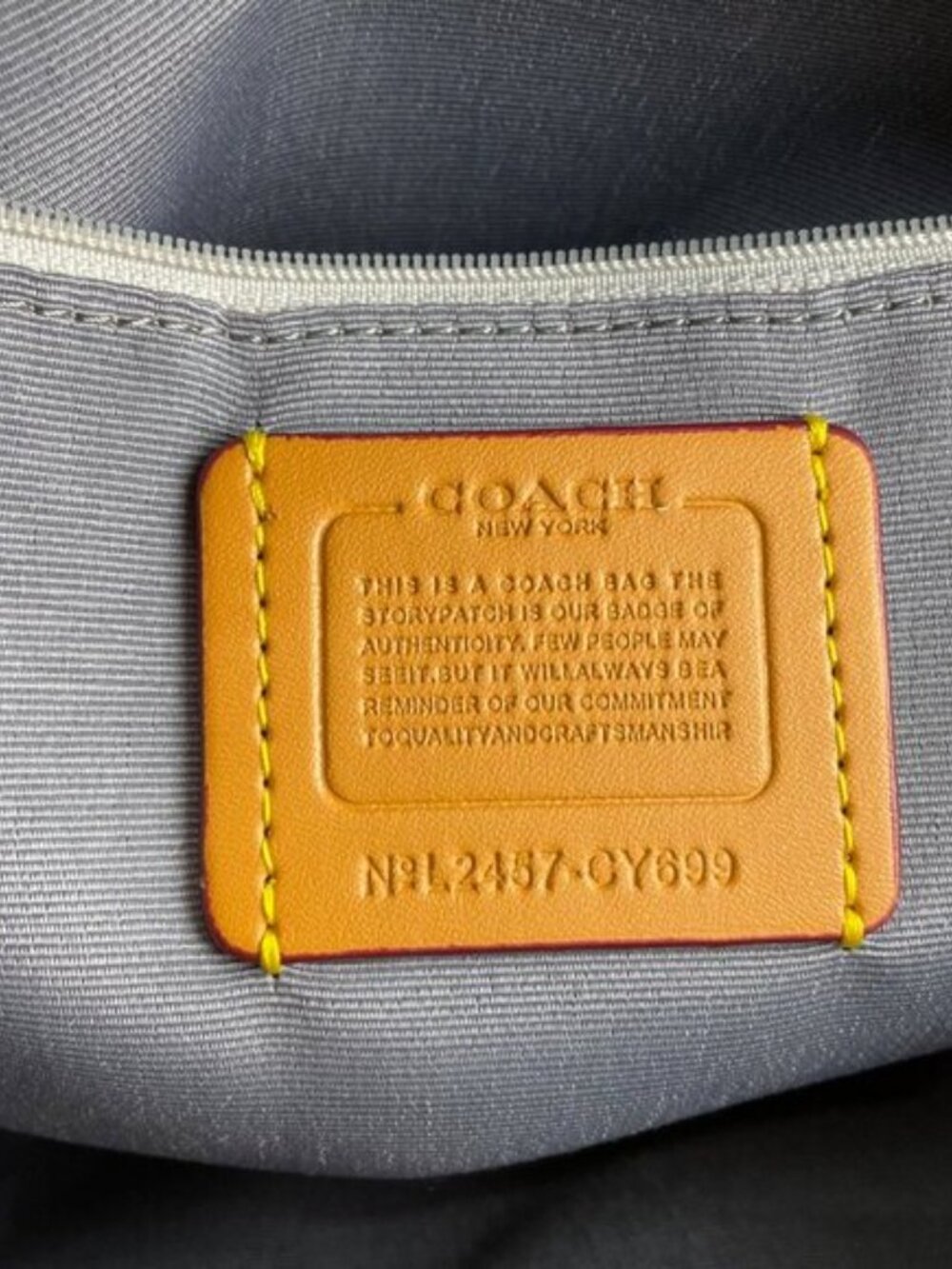 Coach Rowan Large Satchel Bag In Signature Denim Canvas CY699 NWT original Pack - Picture 3 of 5